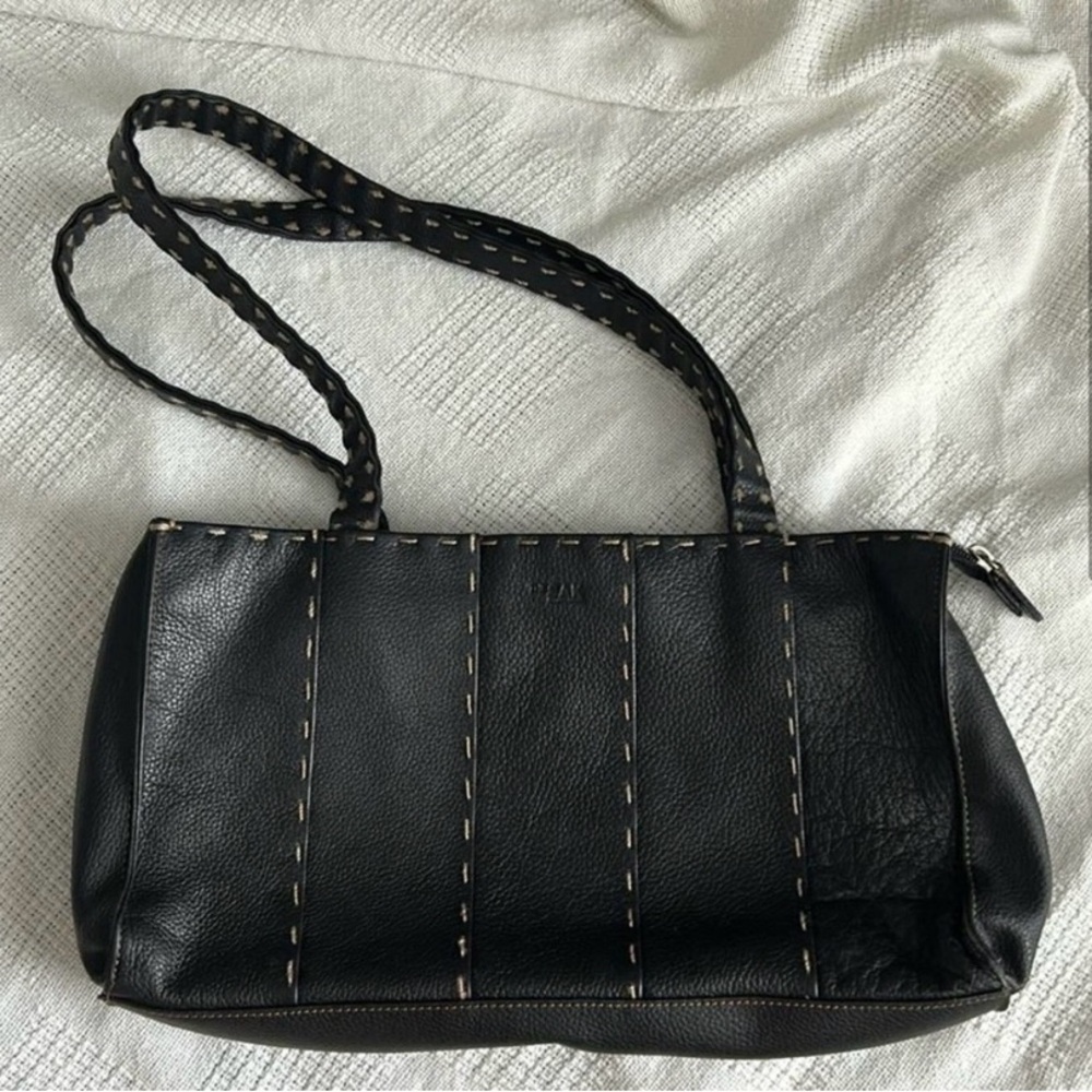 The Sak Black Leather Shoulder Bag